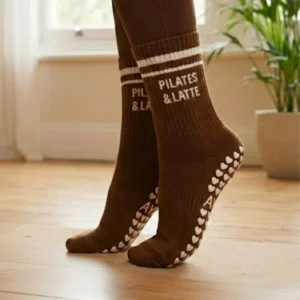 Chaussettes anti-dérapantes – Chocolat